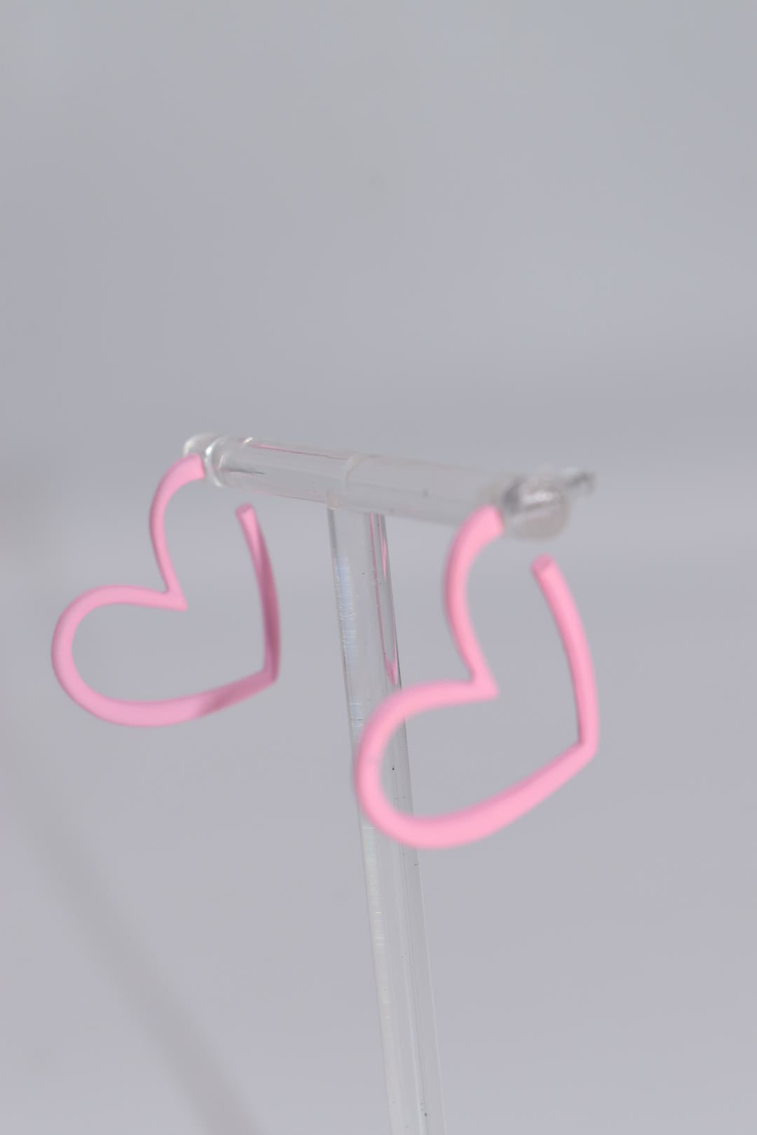 Statement Earrings: Pink Heart Cuff Earrings