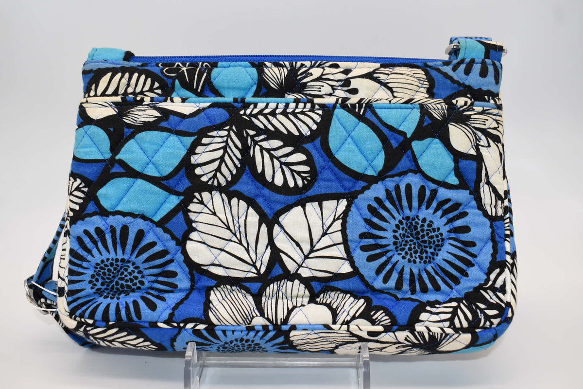 Vera Bradley Little Crossbody Bag in "Bayou Blue" Pattern