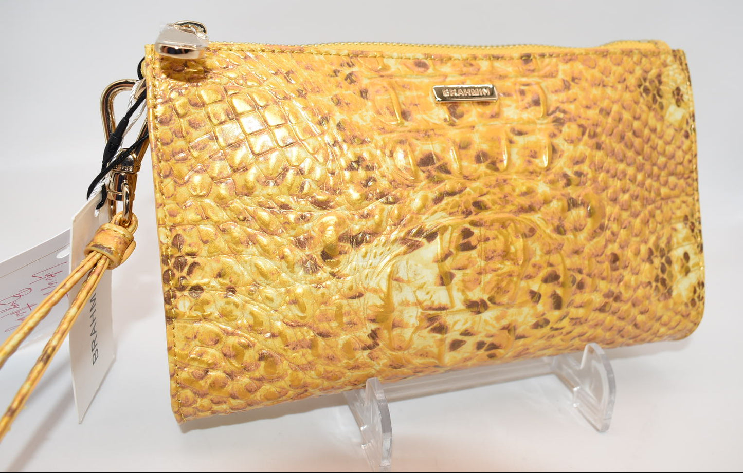Brahmin Daisy Wristlet in Canary Ombre Melbourne