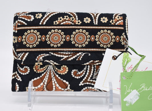 Vera Bradley Euro Wallet in Caffe Latte Pattern