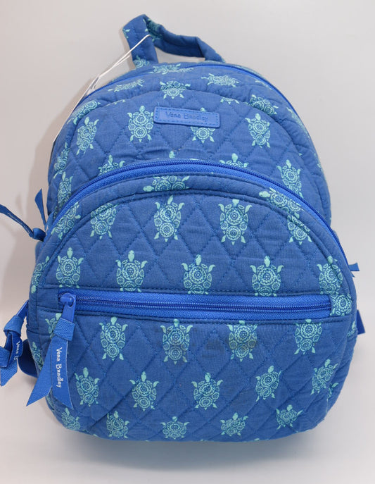 Vera Bradley Small Backpack in "Marine Sea Turtles" Pattern