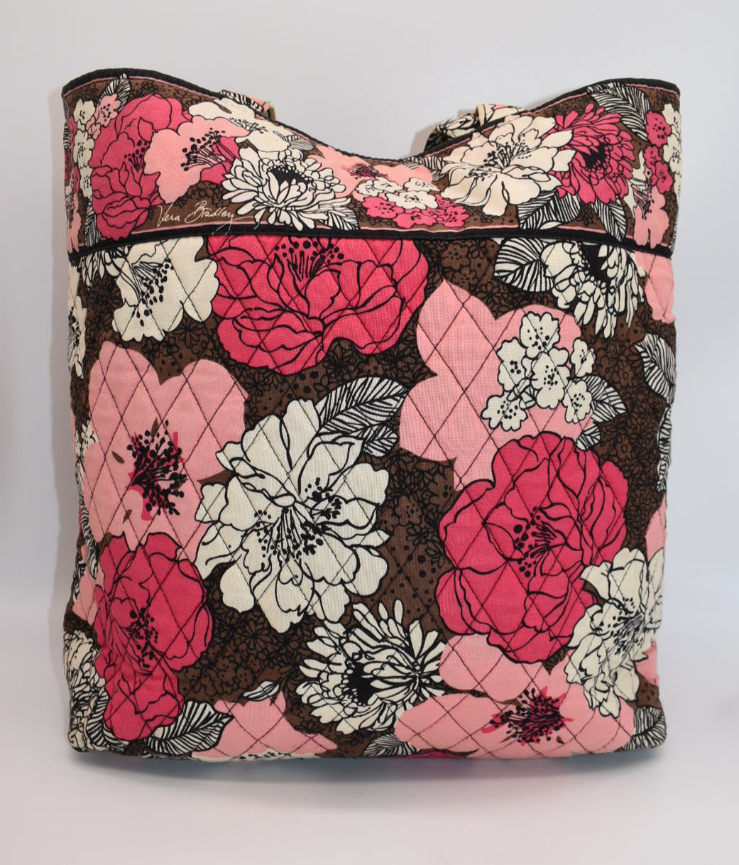Vera Bradley Everyday Tote Bag in "Mocha Rouge" Pattern