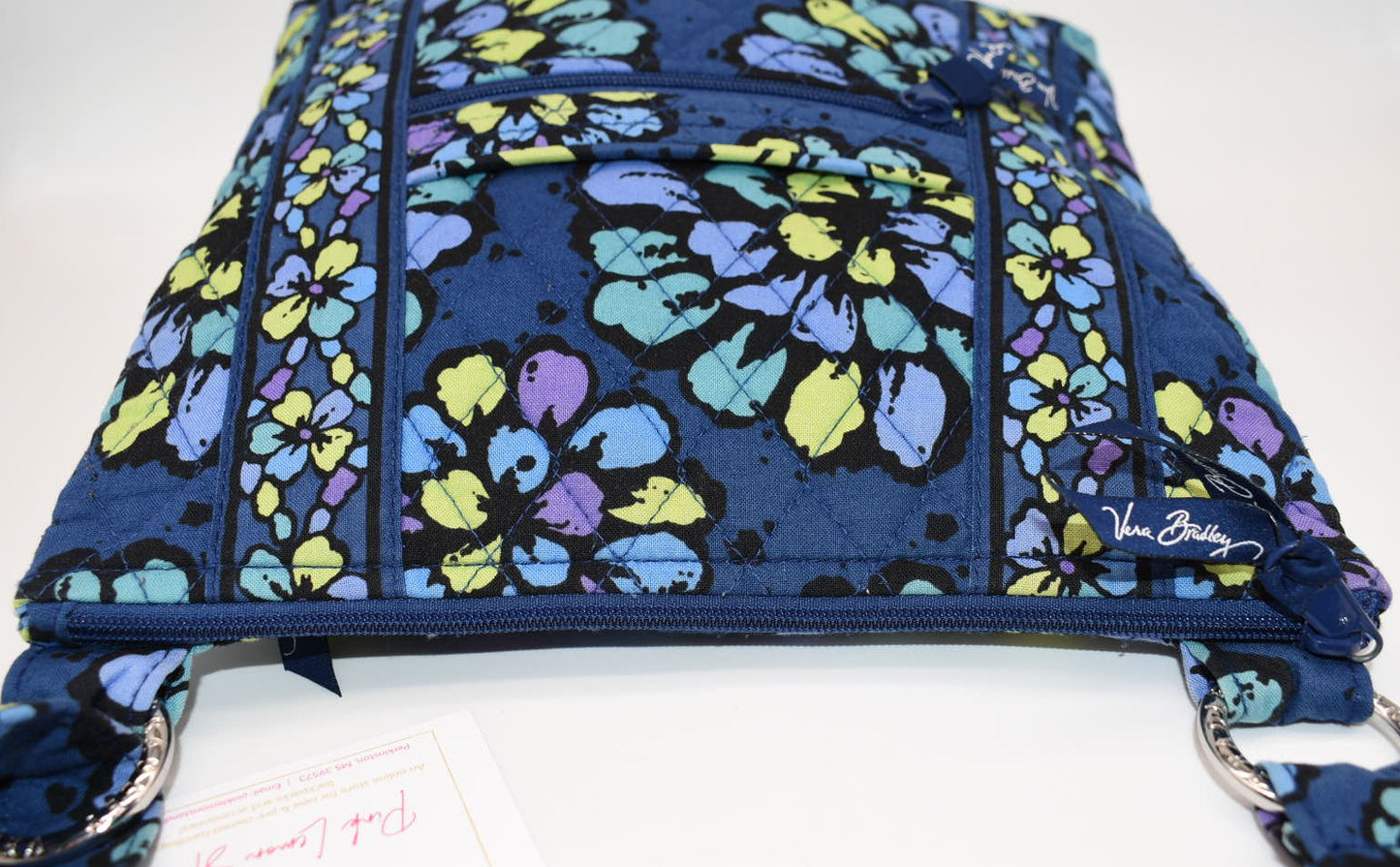 Vera Bradley Hipster Crossbody Bag "Indigo Pop" Pattern