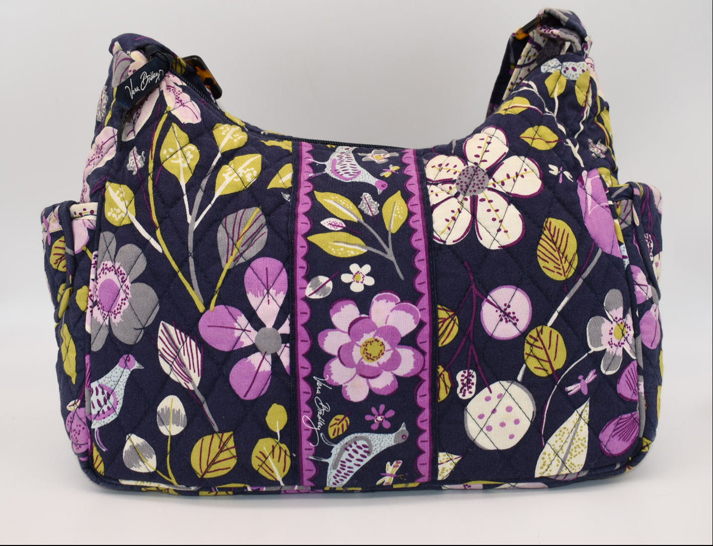 Vera Bradley On-the-Go Shoulder Bag in "Floral Nightingale" Pattern