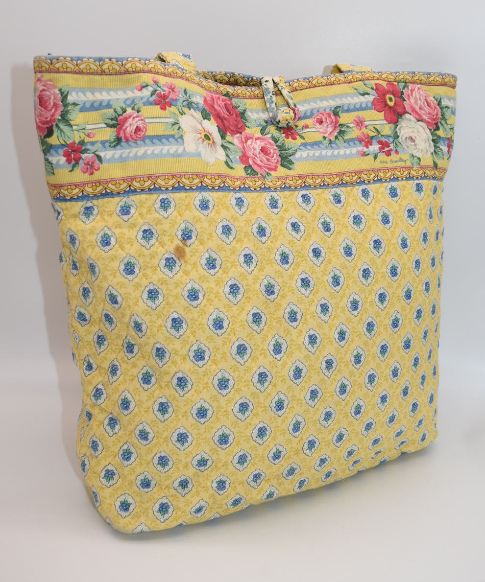 Vera Bradley Quilted Cotton Tote Bag in "Elizabeth" Pattern