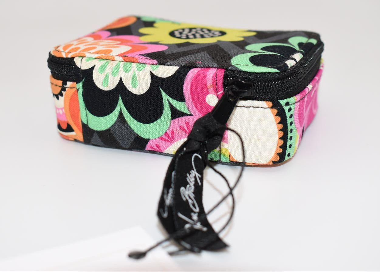 Vera Bradley Travel Pill Organizer Case in "Ziggy Zinnia" Pattern