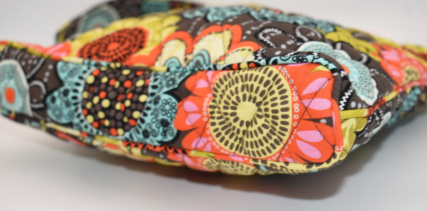 Vera Bradley Hipster Crossbody Bag "Flower Shower" Pattern