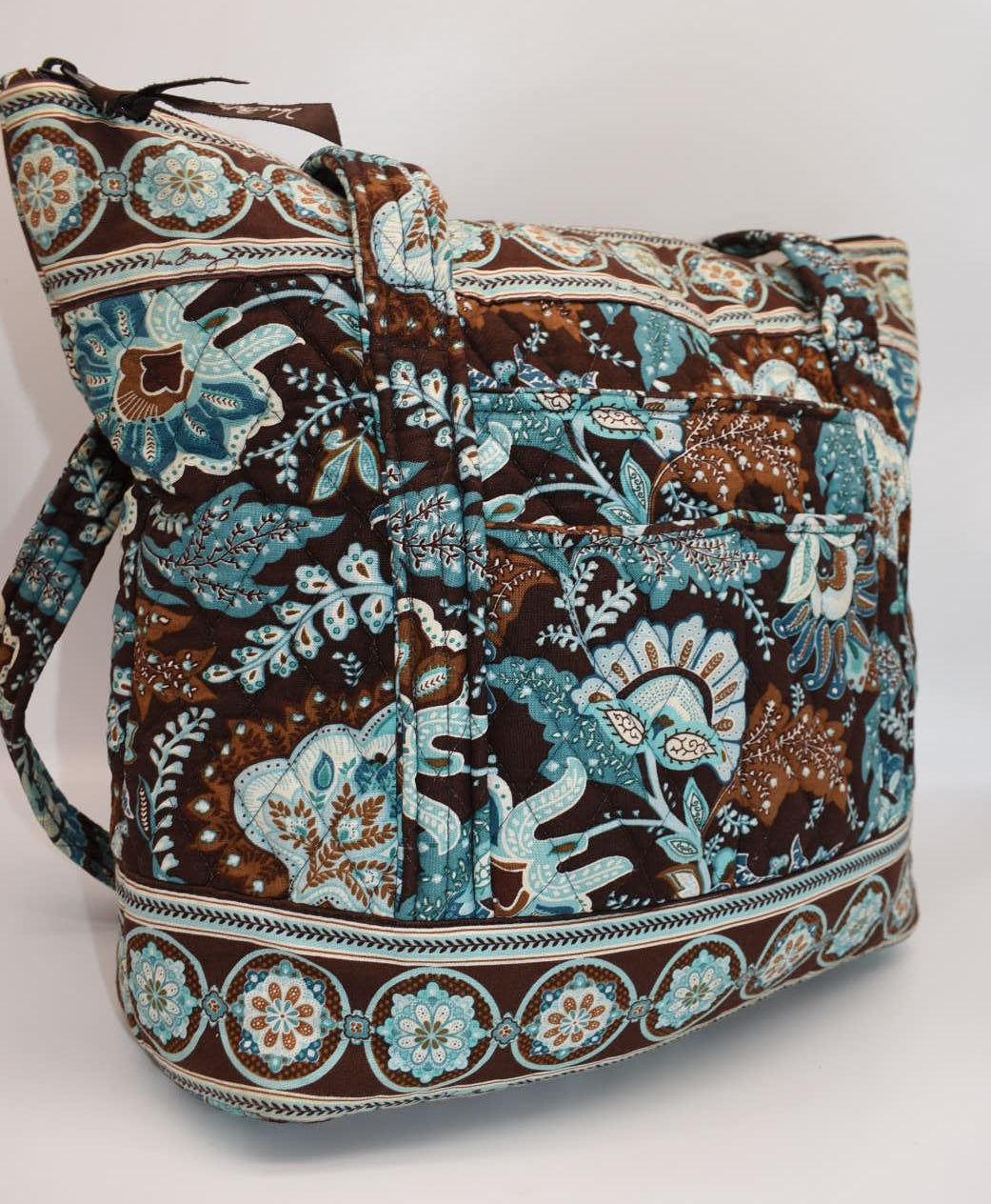 Vera Bradley Villager Tote Bag in "Java Blue" Pattern