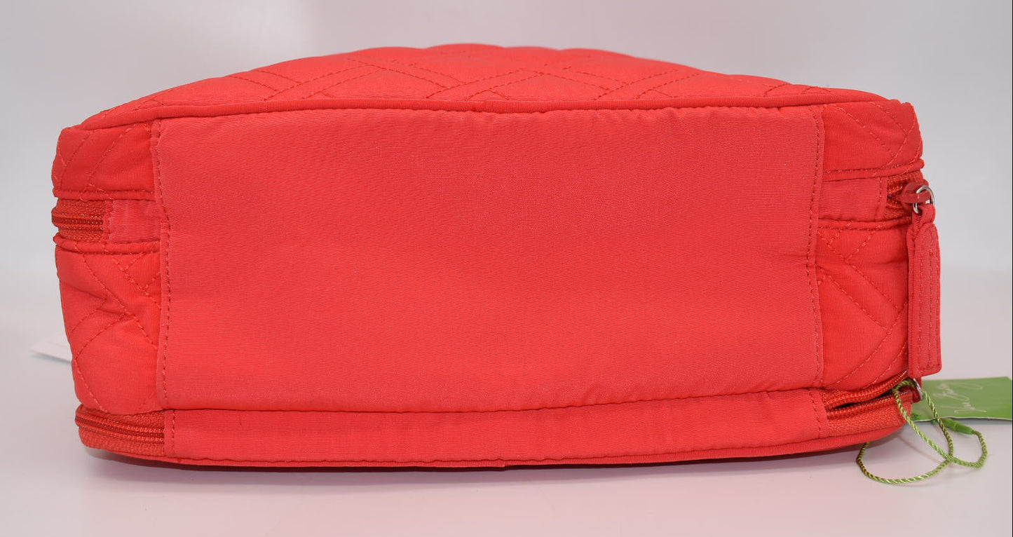Vera Bradley Large Microfiber Blush & Brush Cosmetic Bag in "Canyon Sunset"