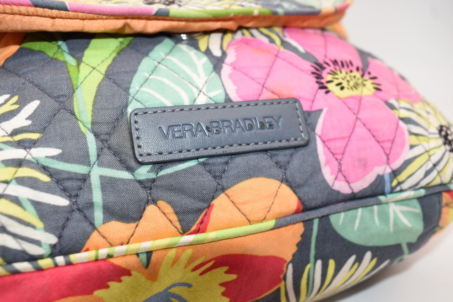 Vera Bradley Convertible Flap Shoulder Bag in "Jazzy Blooms" Pattern
