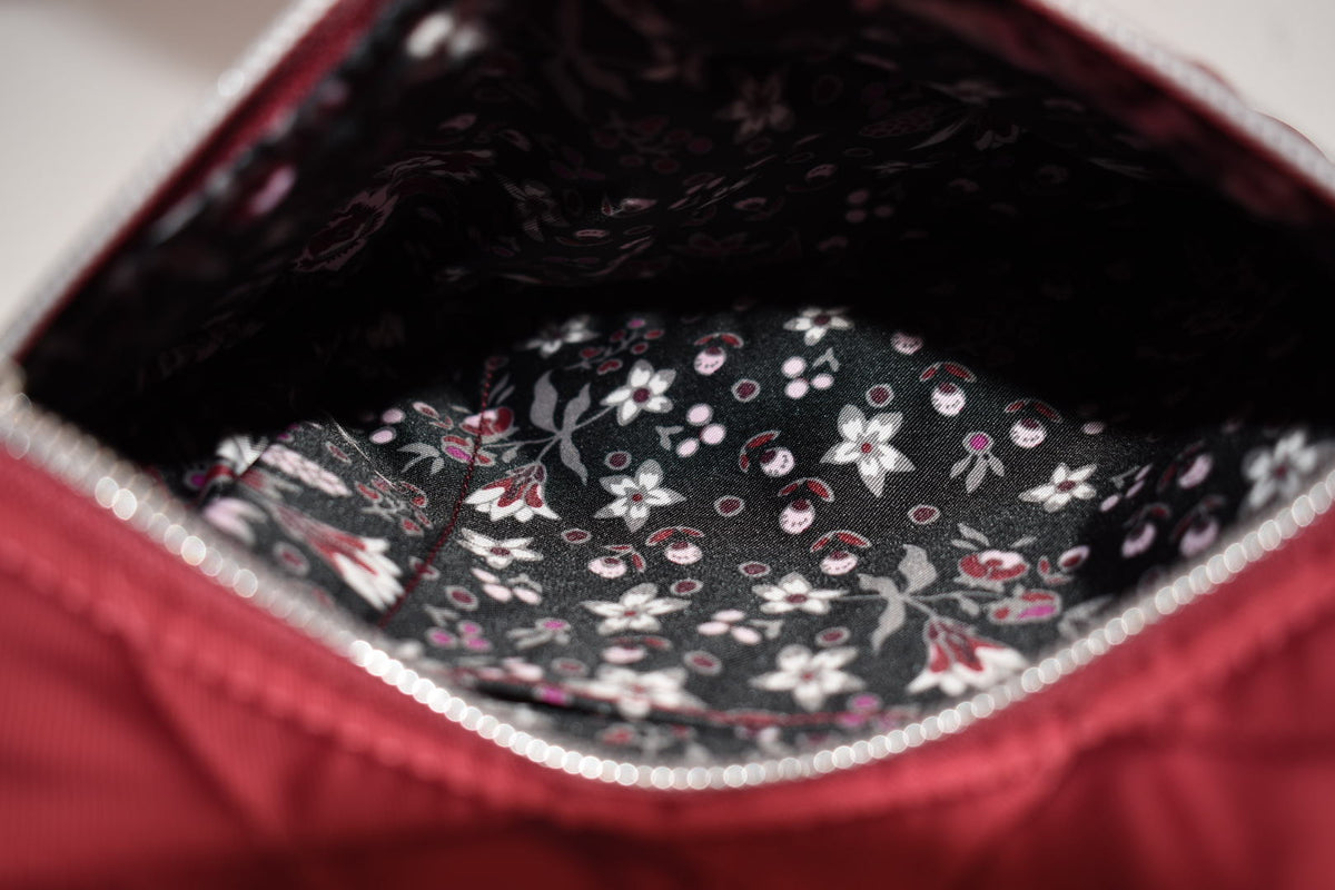 Vera Bradley Iconic Small Backpack in Performance Twill - Berry Red
