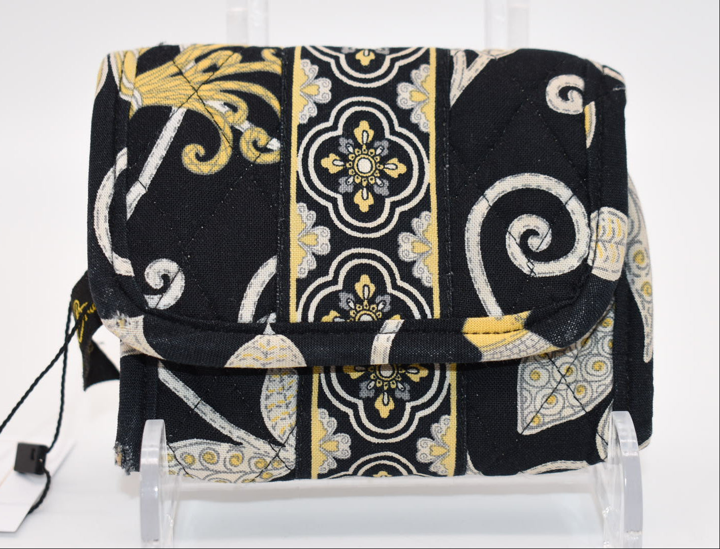 Vera Bradley Small Trifold Wallet in "Yellow Bird" Pattern