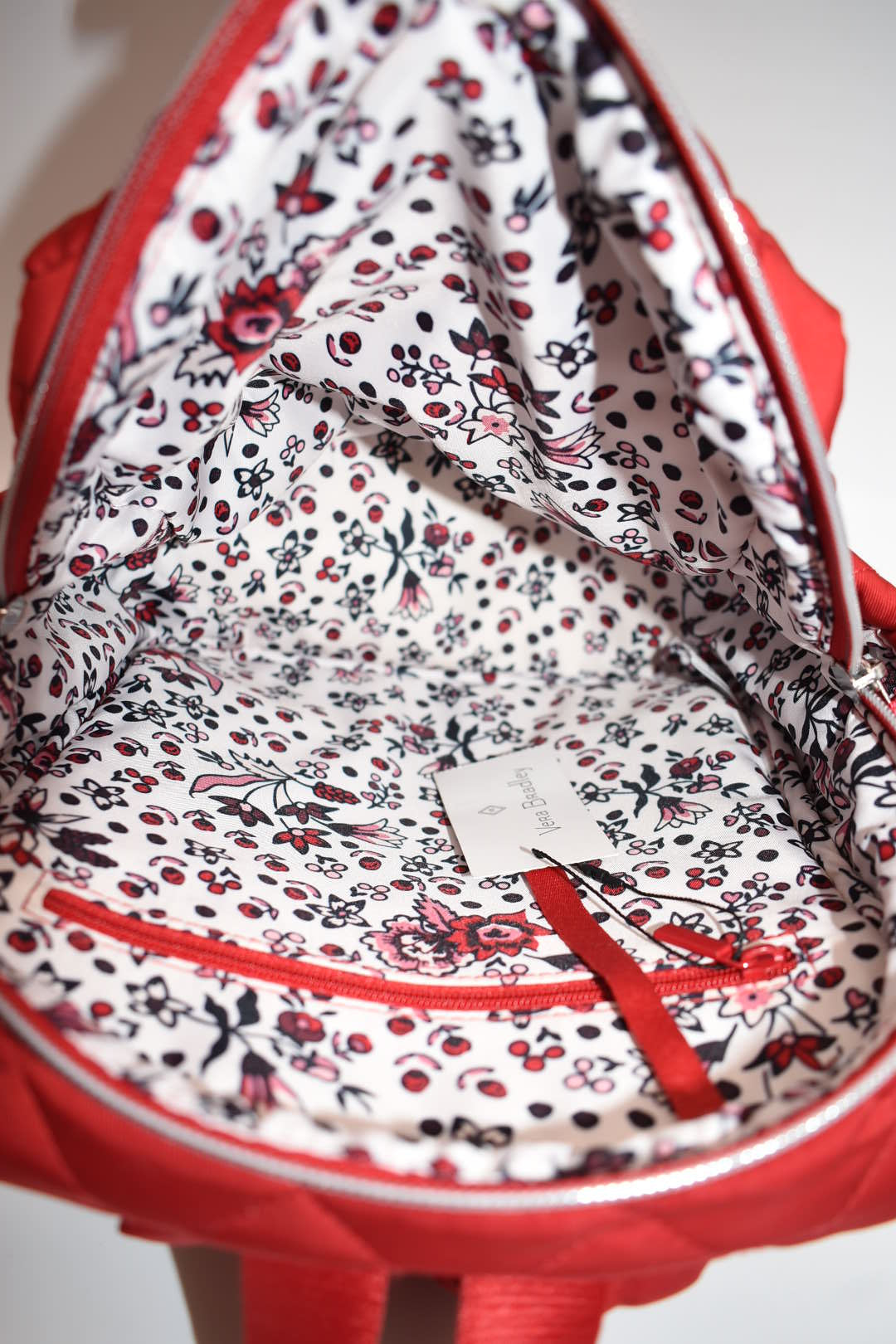 Vera Bradley Convertible Small Backpack in Performance Twill - Cardinal Red