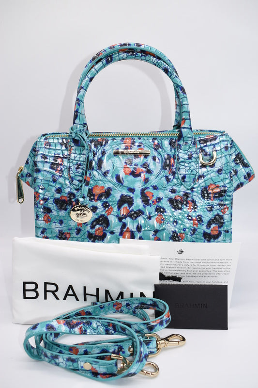 Brahmin Small Caroline Satchel Bag in Frisky Melbourne