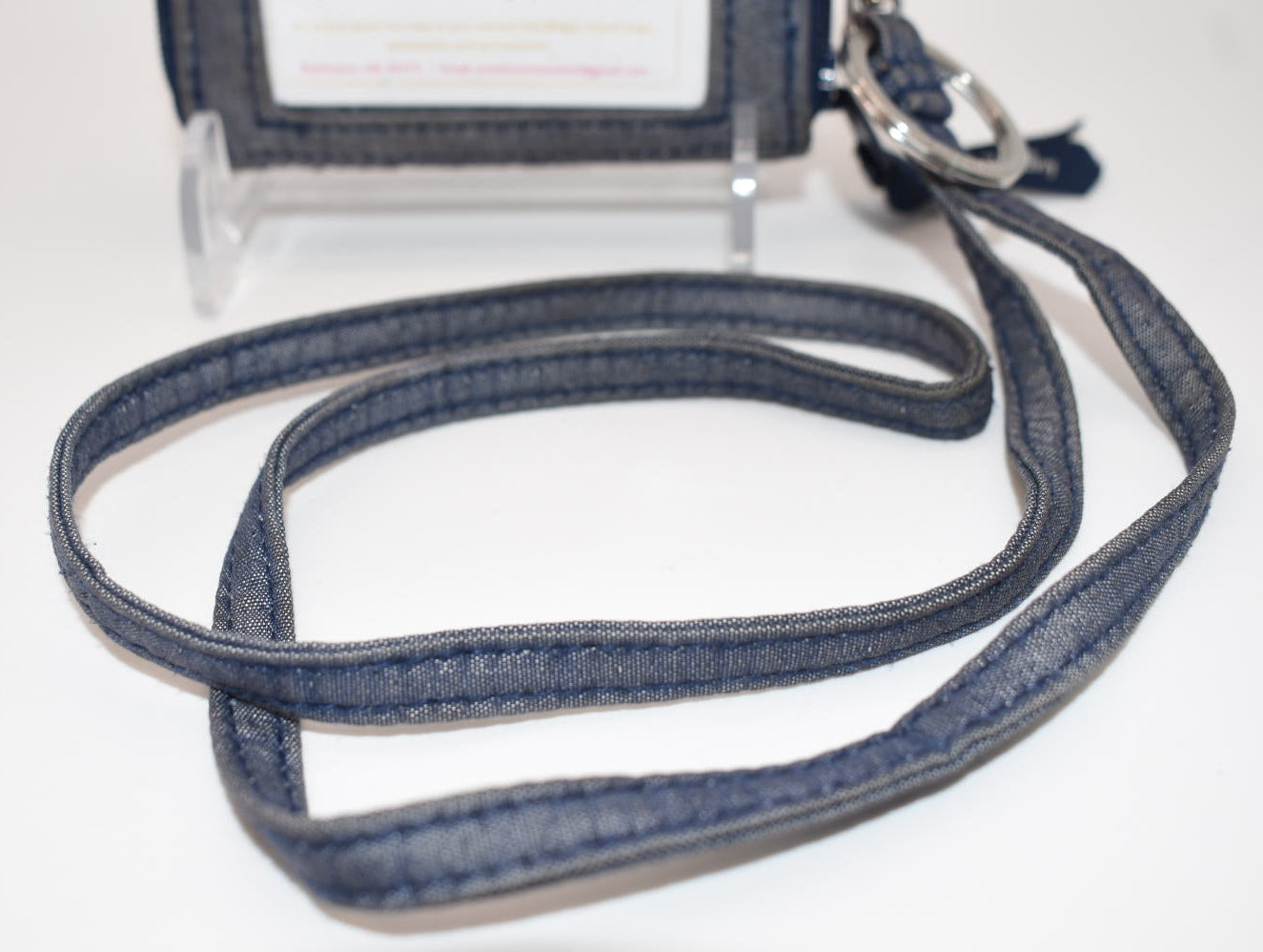 Vera Bradley Small Zip-Around Wallet & Lanyard in Moonlight Navy