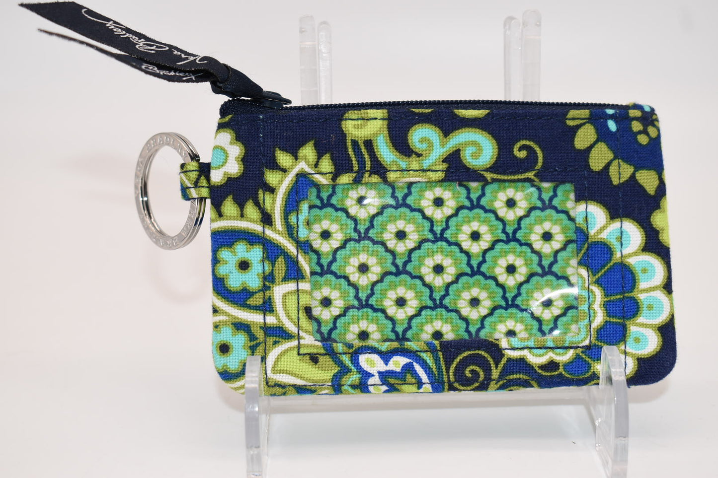 Vera Bradley Zip ID Case in "Rhythm & Blues" Pattern