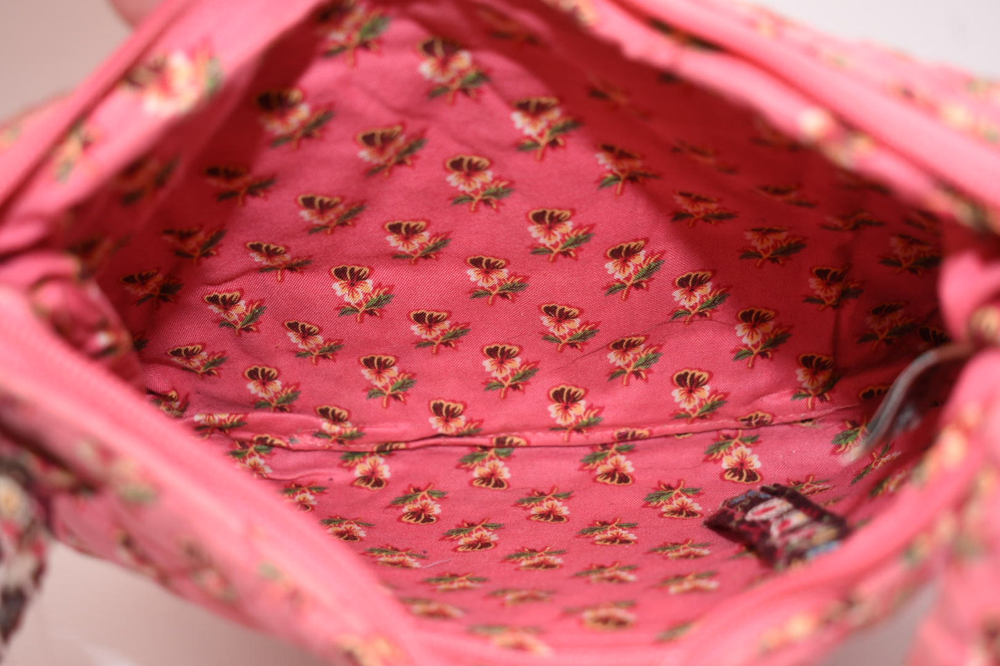 Vera Bradley Molly Shoulder Bag in "Pink Pansy" Pattern
