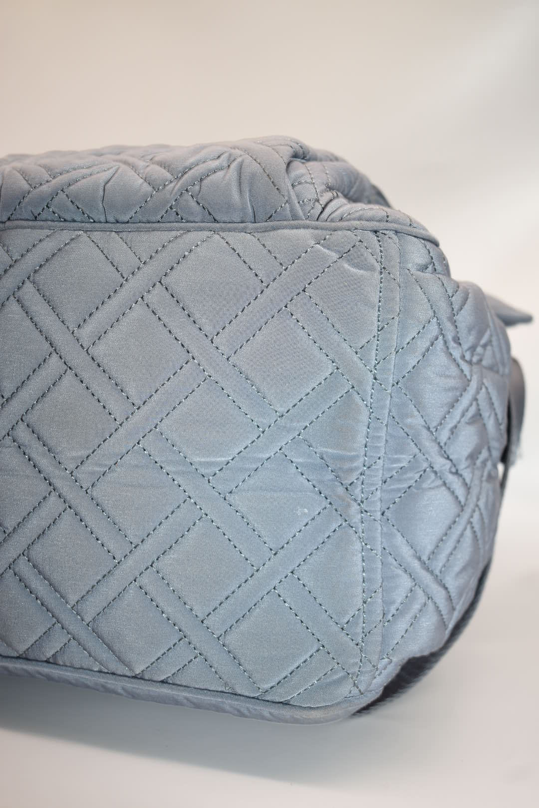 Vera Bradley Microfiber Campus Backpack in Gray