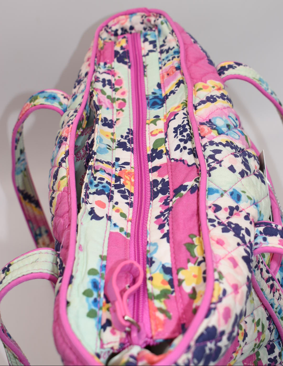 Vera Bradley Iconic Small Vera Tote Bag in "Wildflower Paisley" Pattern