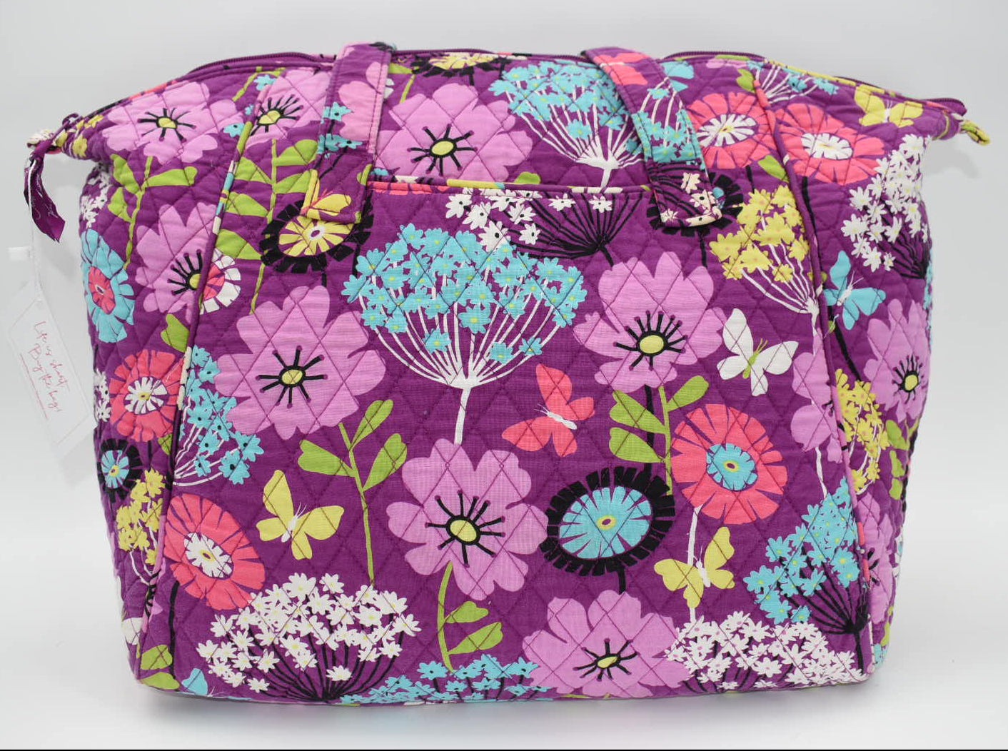 Vera Bradley Weekender Travel Tote Bag in "Flutterby" Pattern
