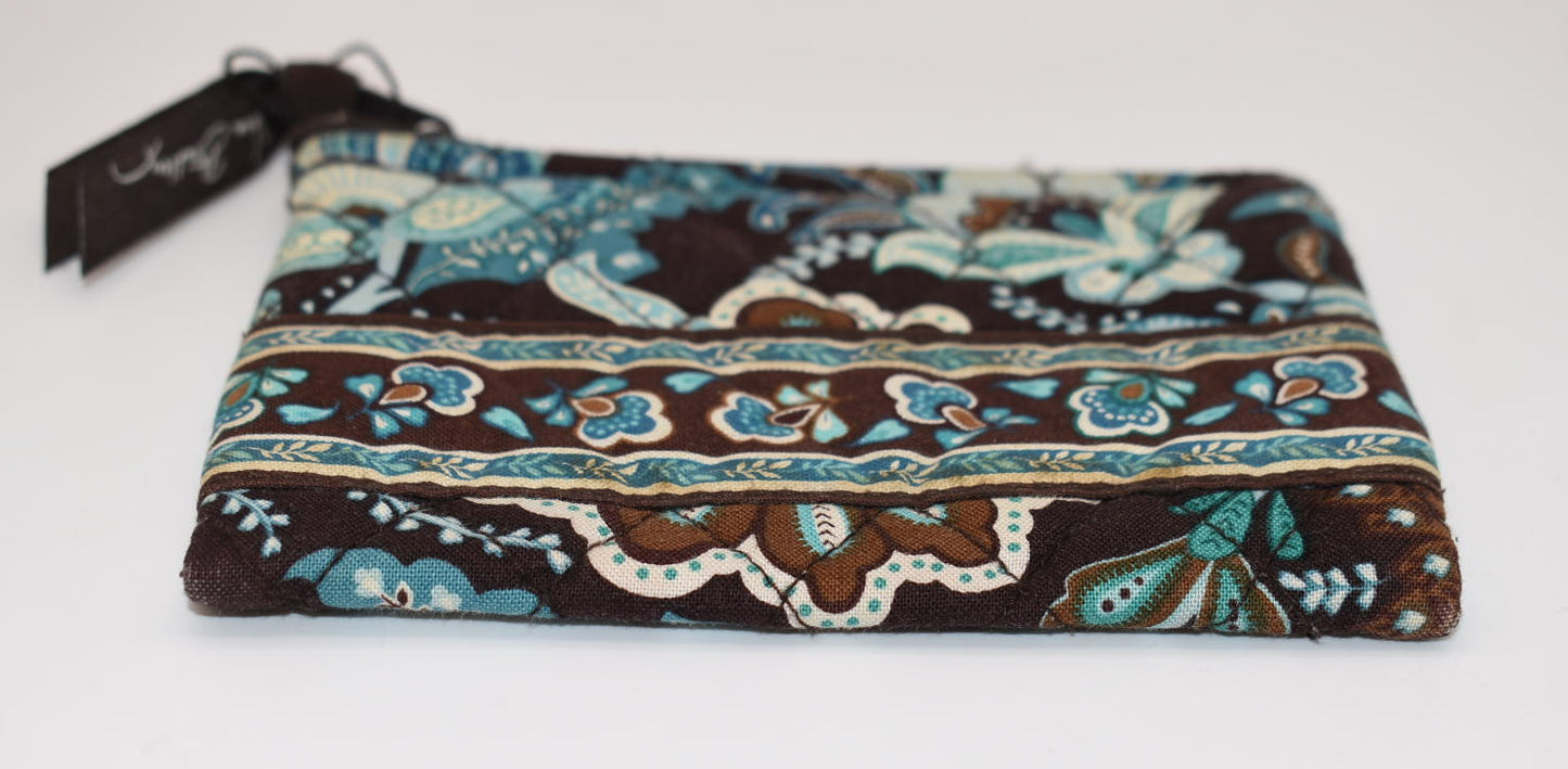 Vera Bradley Zip Coin Wallet in "Java Blue" Pattern