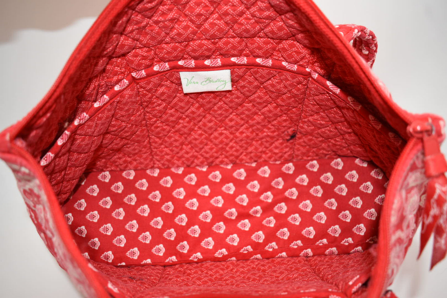 Vera Bradley Large Betsy Shoulder Tote Bag in "Nantucket Red" Pattern