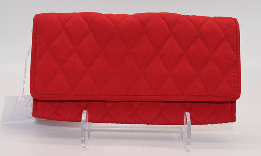 Vera Bradley Microfiber Clutch Wallet in Red