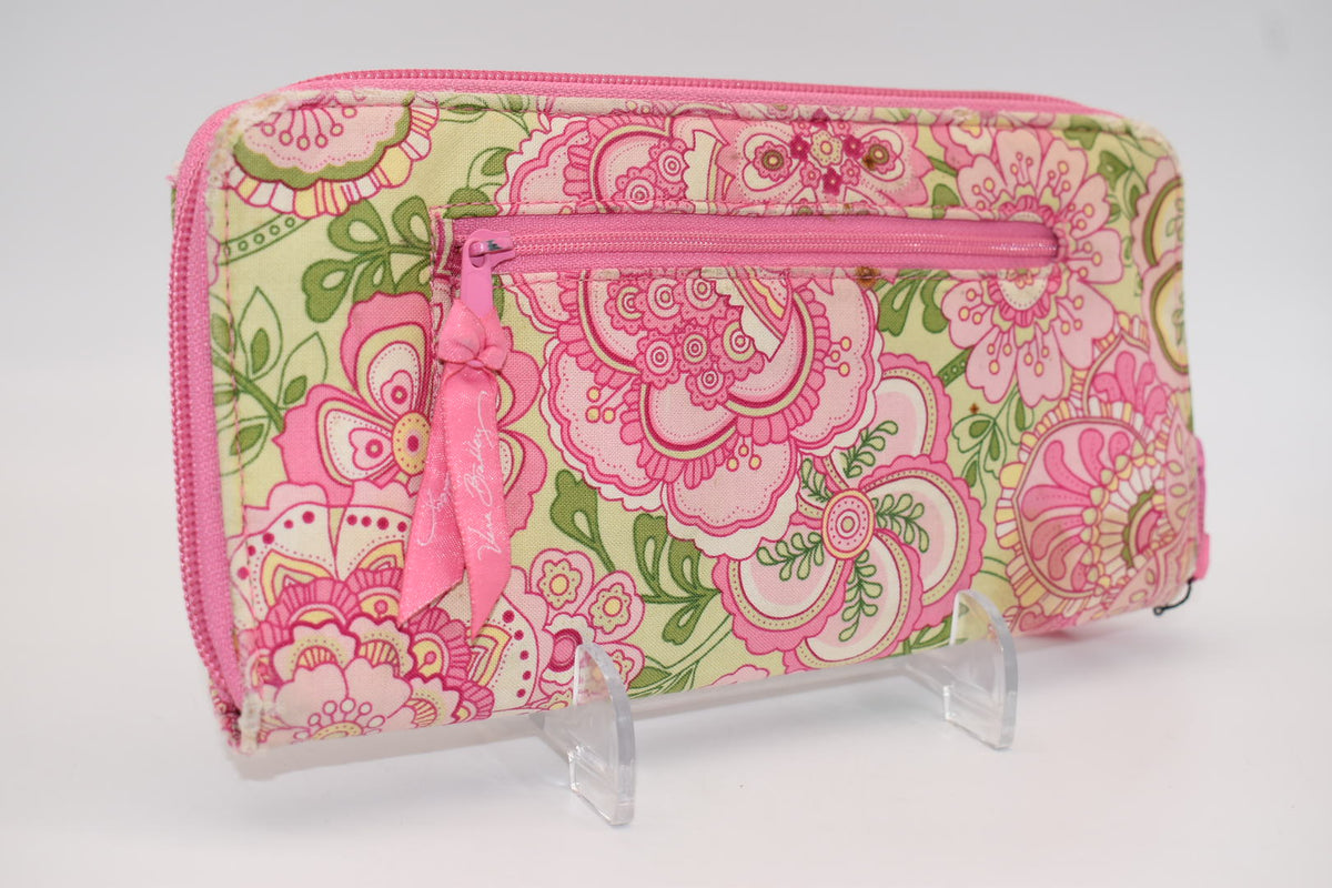 Vera Bradley Personal Organizer Travel Wallet in "Petal Pink" Pattern