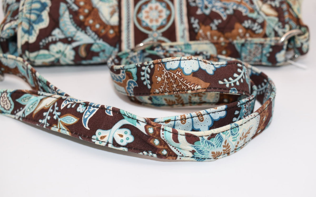 Vera Bradley Saddle Up Convertible Crossbody Bag in "Java Blue" Pattern