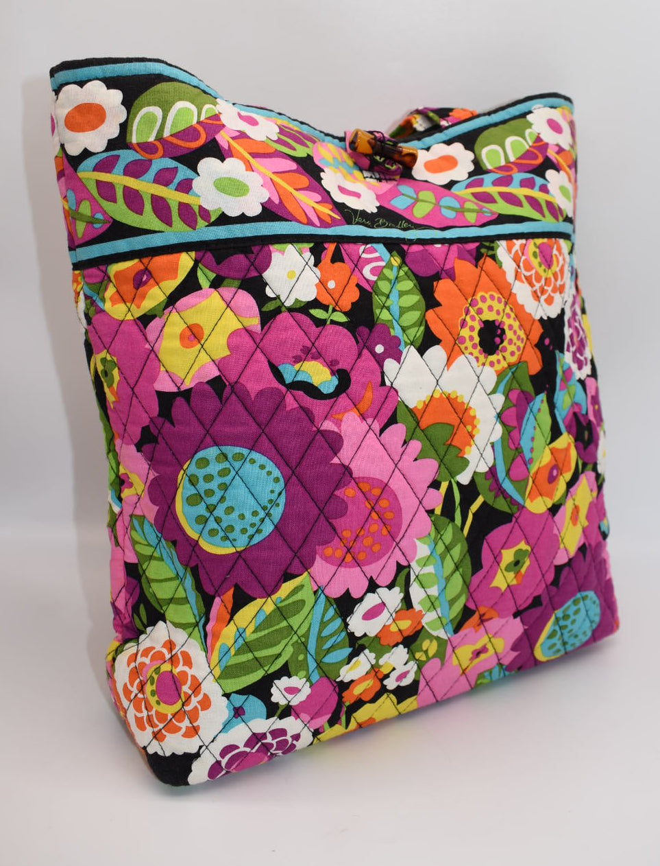 Vera Bradley Quilted Cotton Everyday Tote Bag in "Va Va Bloom" Pattern