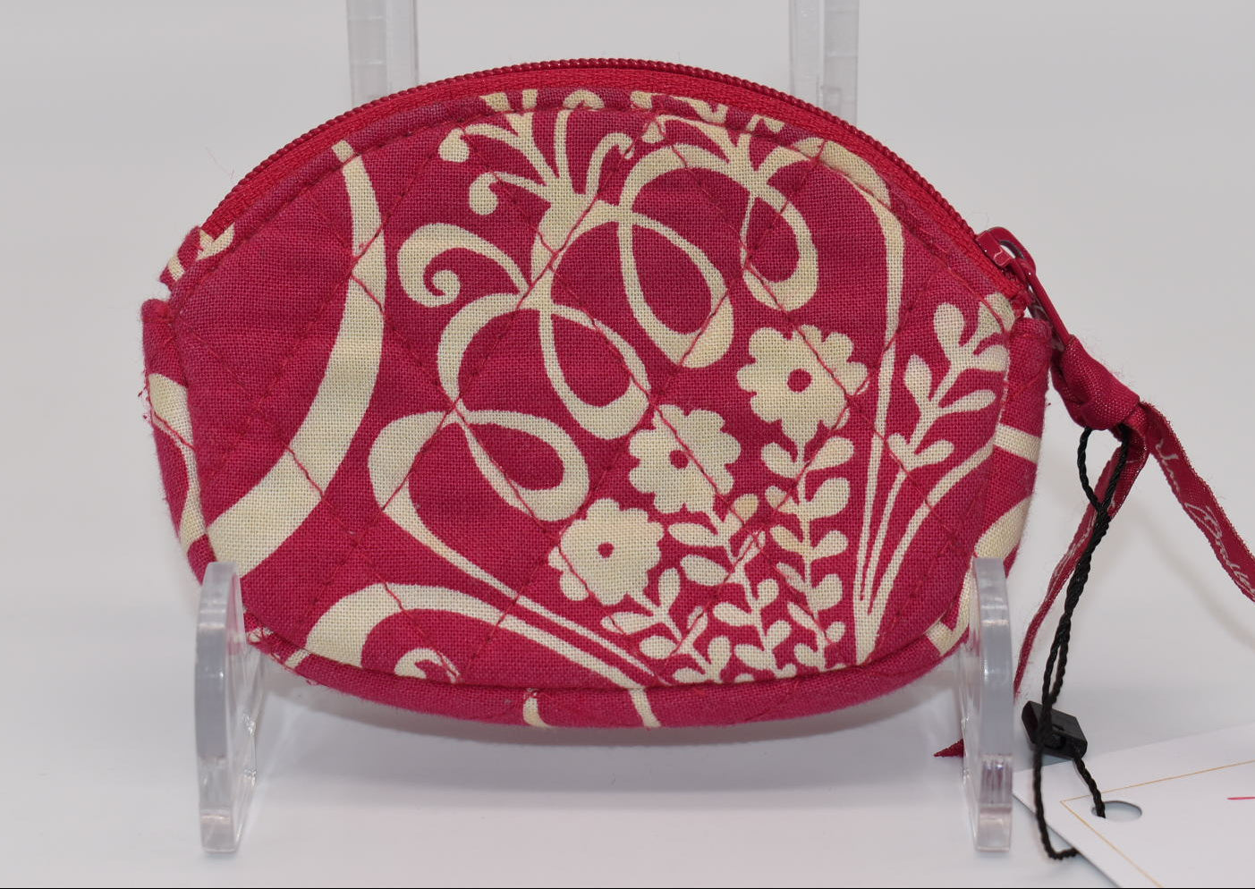 Vera Bradley Button Coin Purse in "Twirly Birds- Pink" Pattern