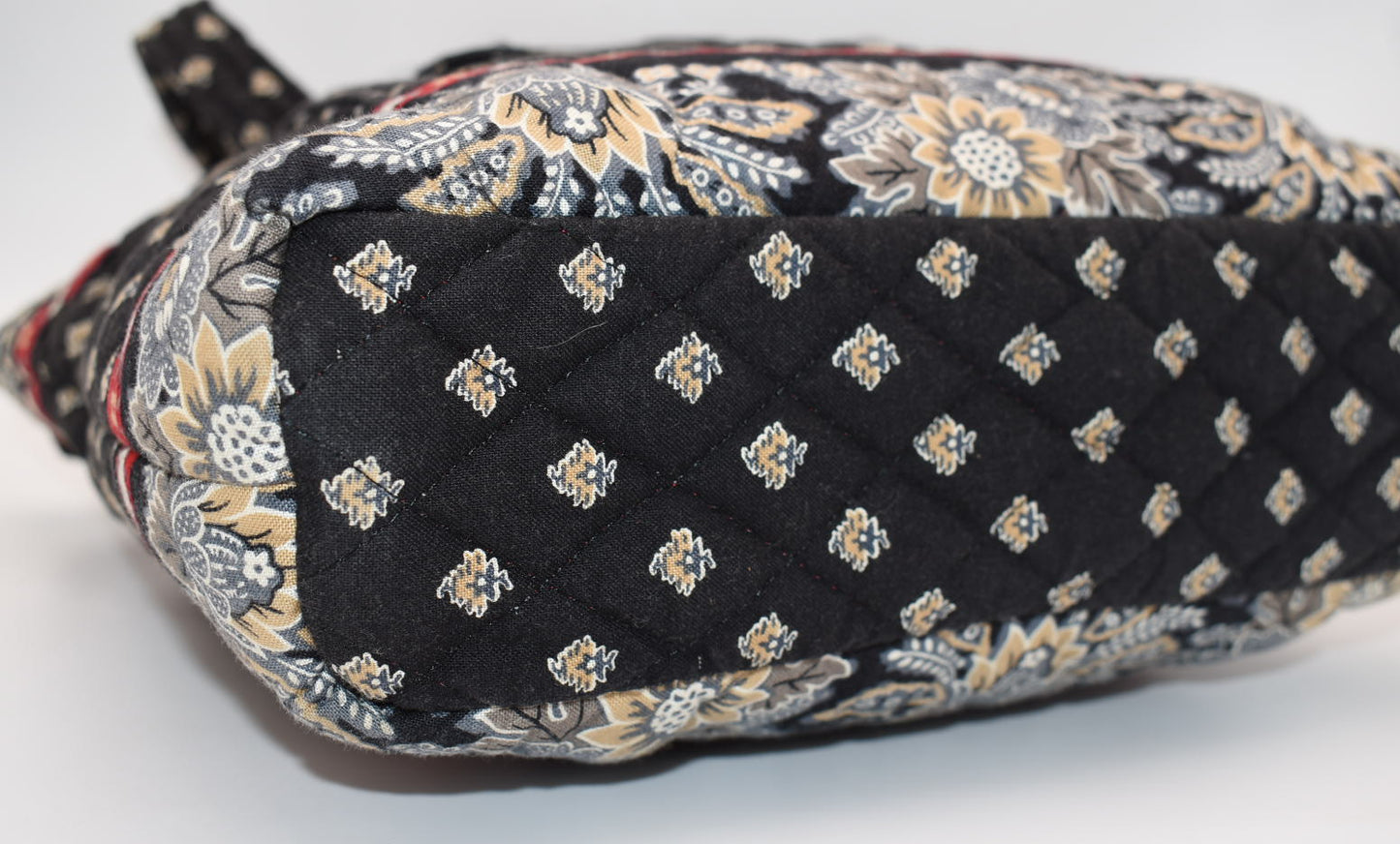 Vera Bradley Little Villager Tote Bag in "Classic Black" Pattern