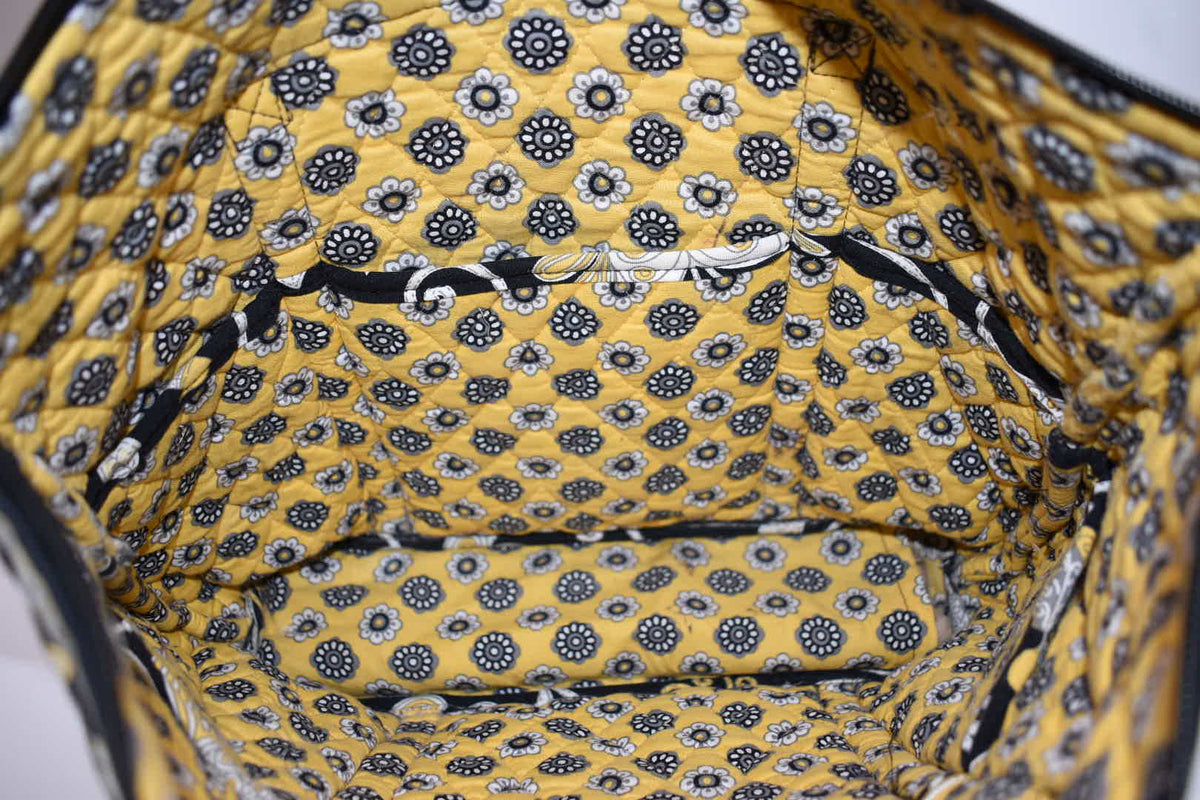 Vera Bradley Villager Tote Bag in "Yellow Bird" Pattern