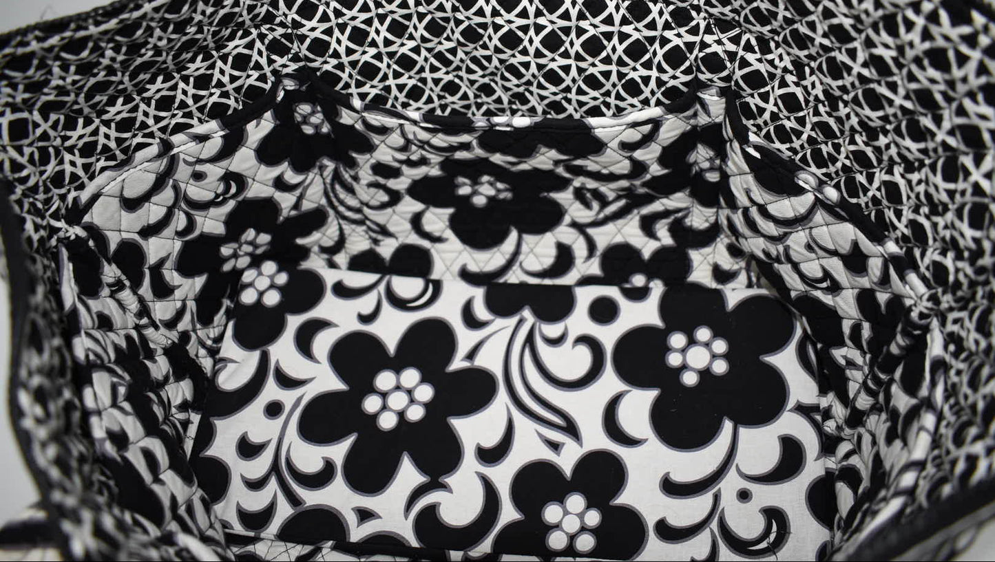 Vera Bradley Miller Travel Tote Bag in "Day & Night" Pattern