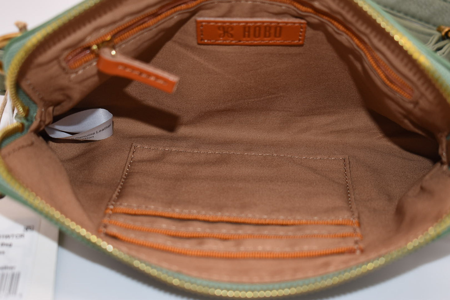 HOBO Fern Leather Slim Belt Bag in Watercress