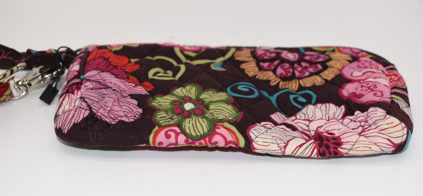 Vera Bradley Zip Top Wristlet in "Mod Floral-Pink" Pattern