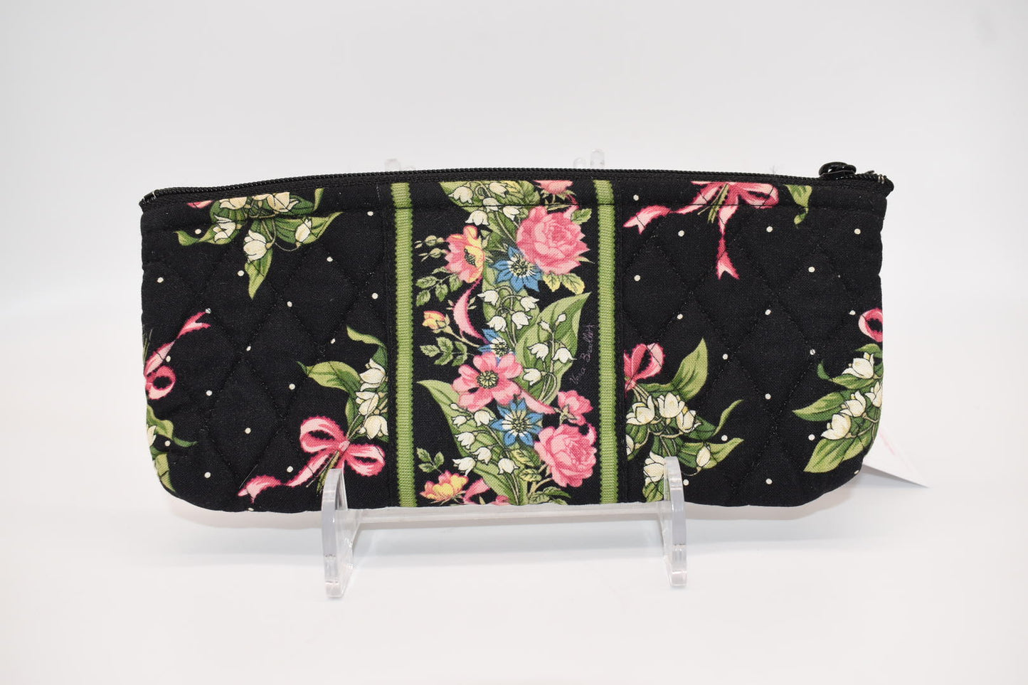 Vera Bradley Brush & Pencil Cosmetic Zip Pouch in "New Hope" Pattern