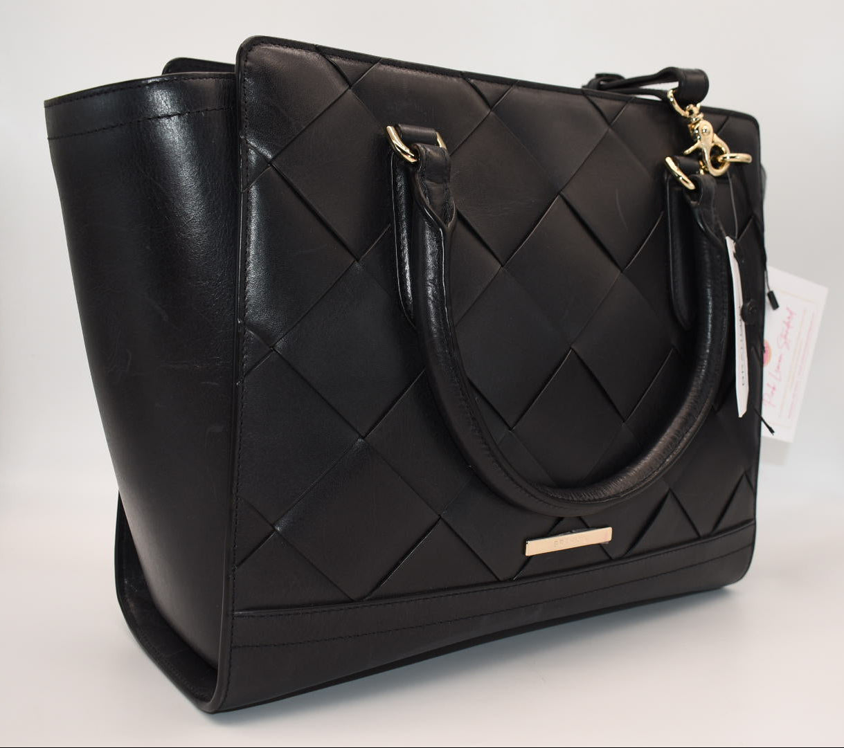 Brahmin Aubree Satchel Bag in Black Vik
