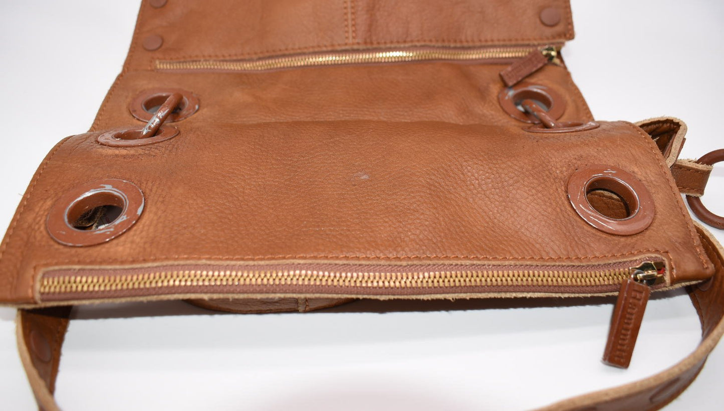 Hammit Leather Reversible Dune Crossbody Bag