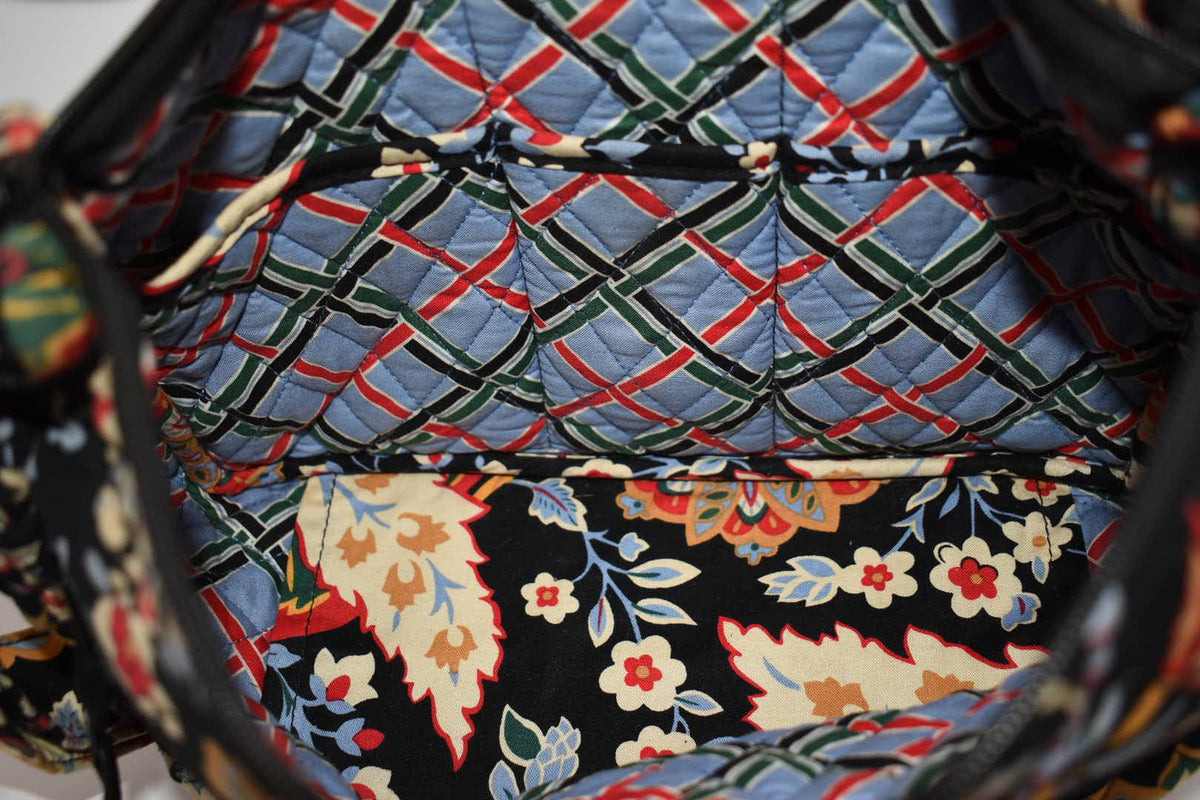 Vera Bradley On The Go Convertible Shoulder Bag in "Versailles" Pattern