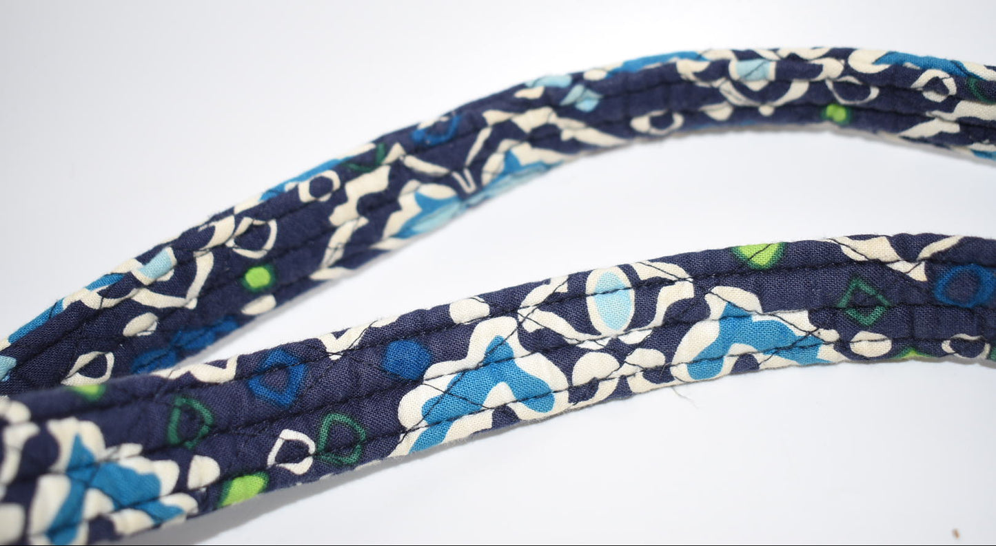 Vera Bradley Large Vera Tote Bag in "Ink Blue" Pattern