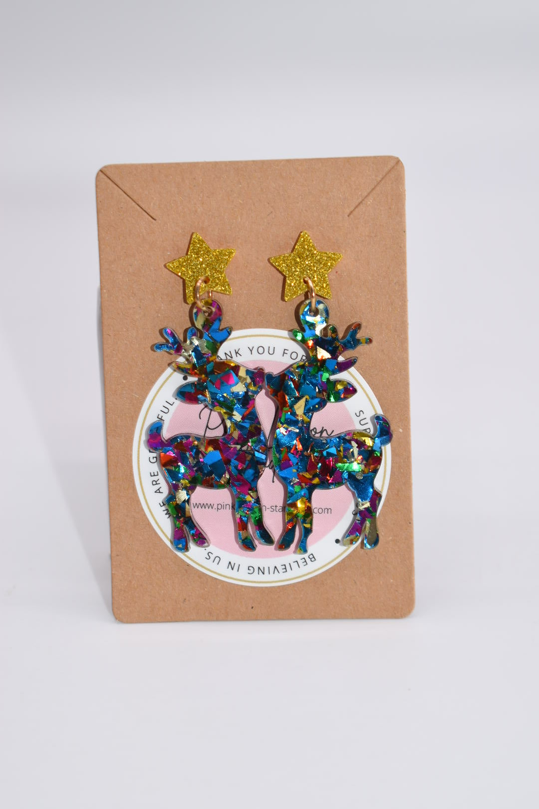 Seasonal Earrings: Sparkle Time Reindeer Stud Earrings