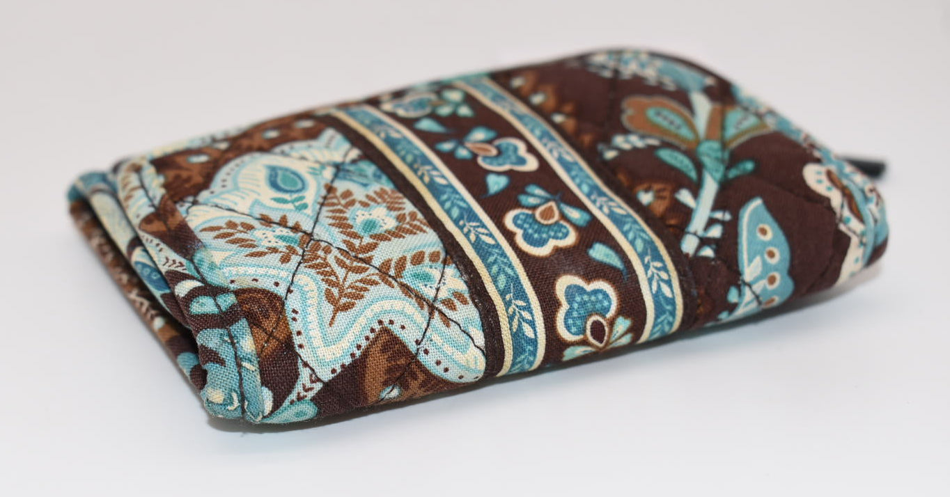 Vera Bradley Compact Tri-fold Wallet in "Java Blue" Pattern