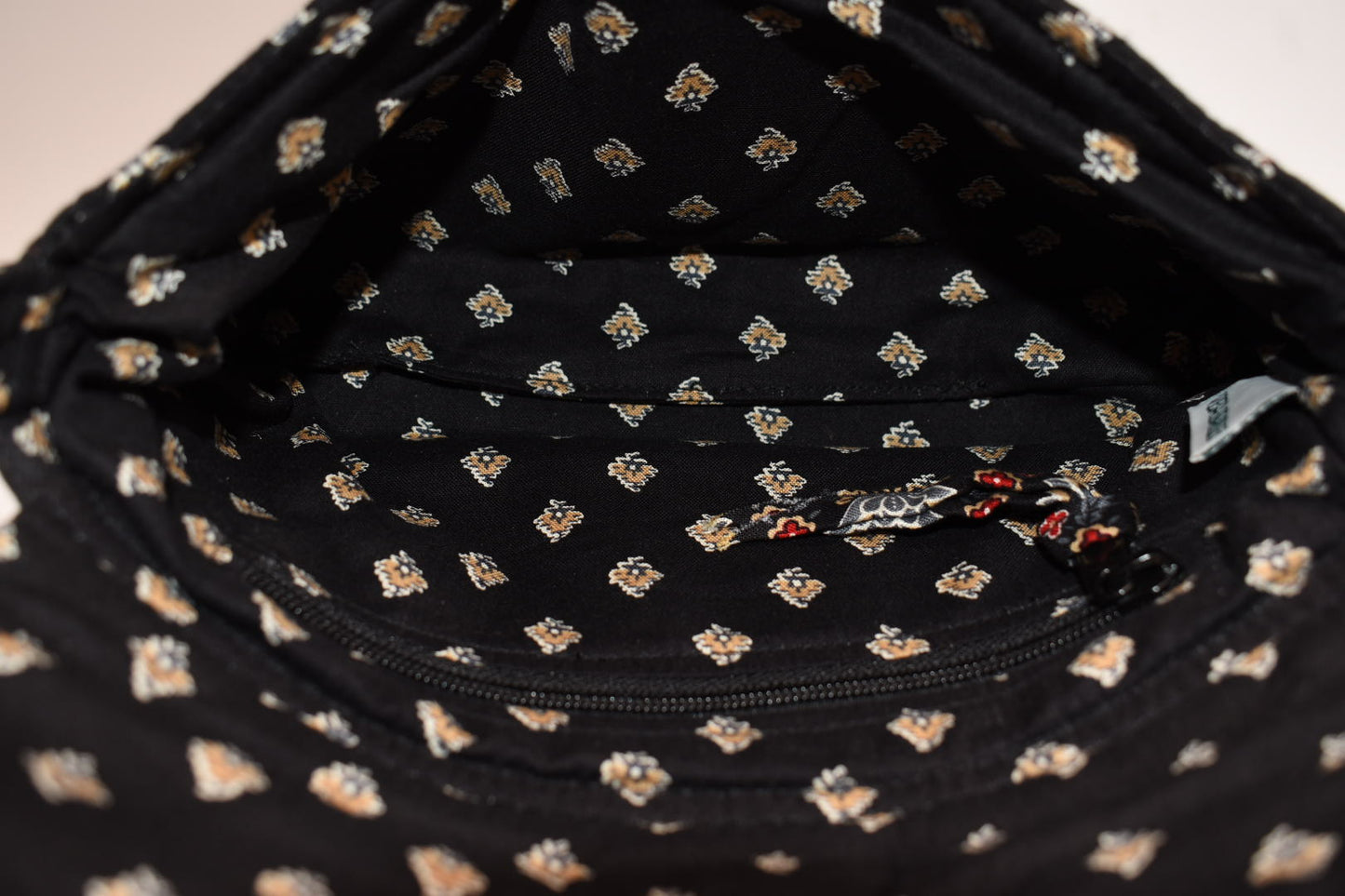 Vera Bradley Shoulder Bag in "Classic Black" Pattern