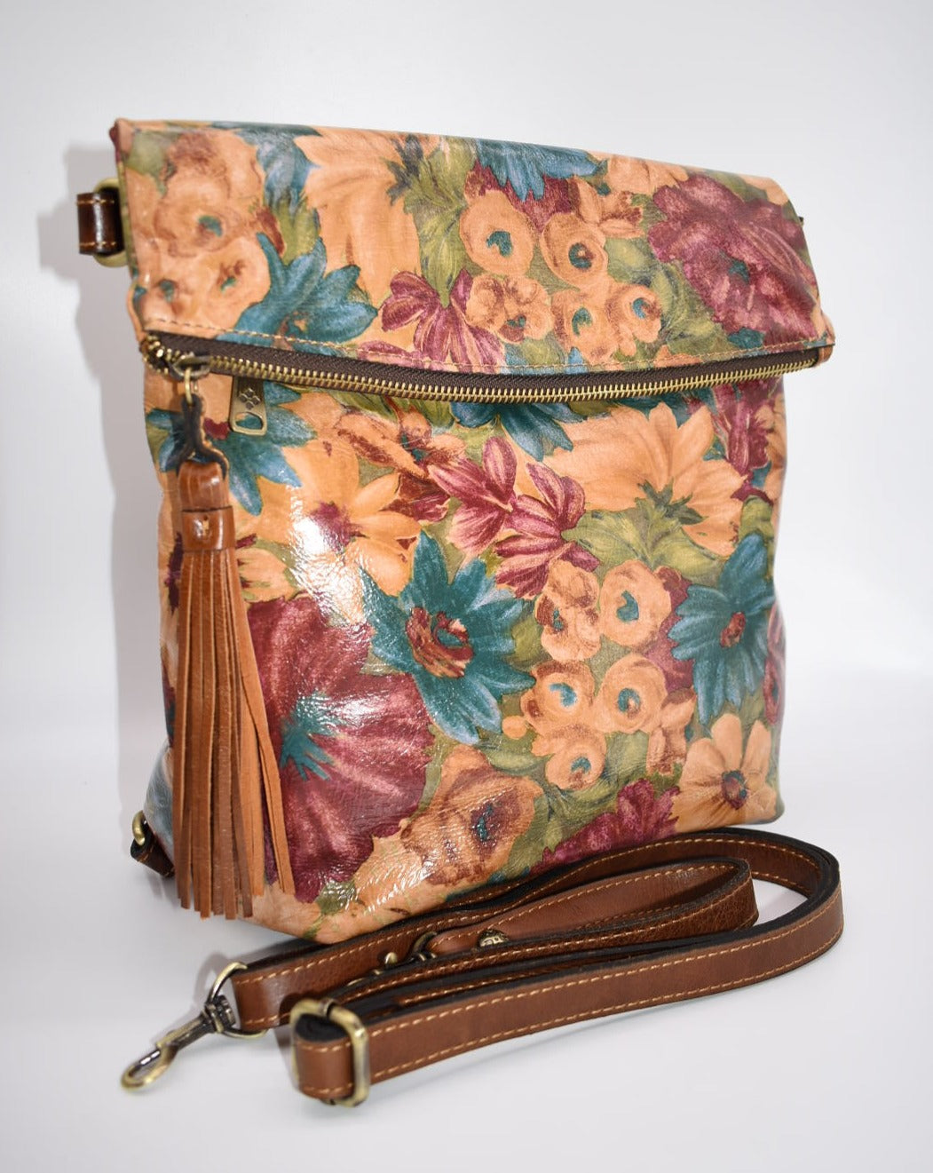 Patricia Nash Luzille Convertible Backpack in Fresco Bouquet