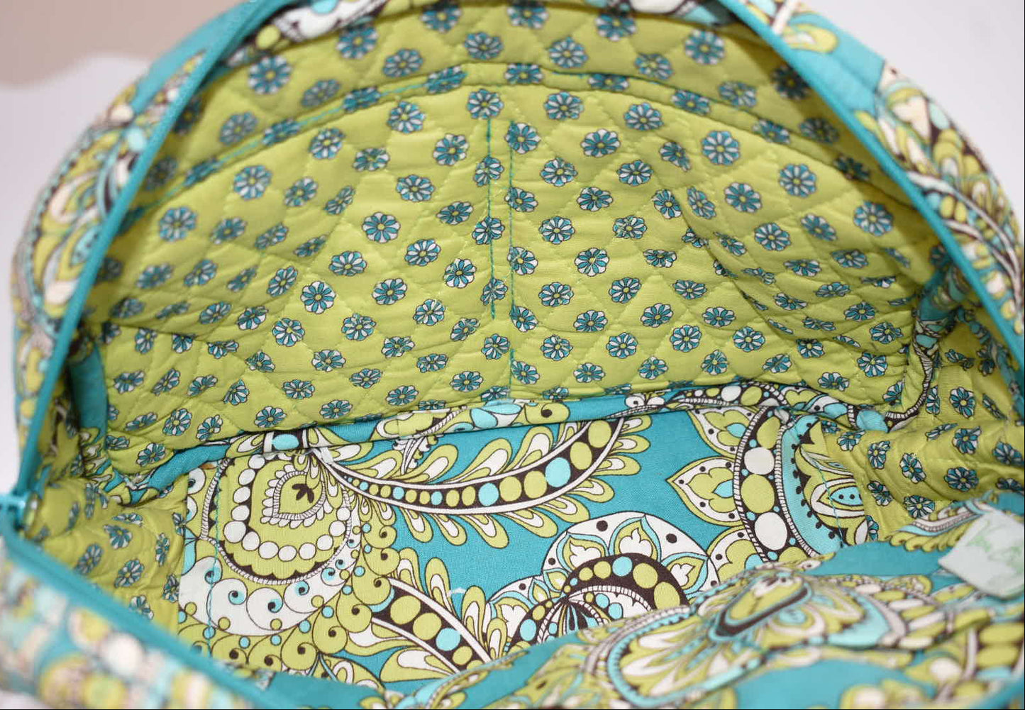 Vera Bradley Small Bowler Satchel Bag in "Peacock" Pattern