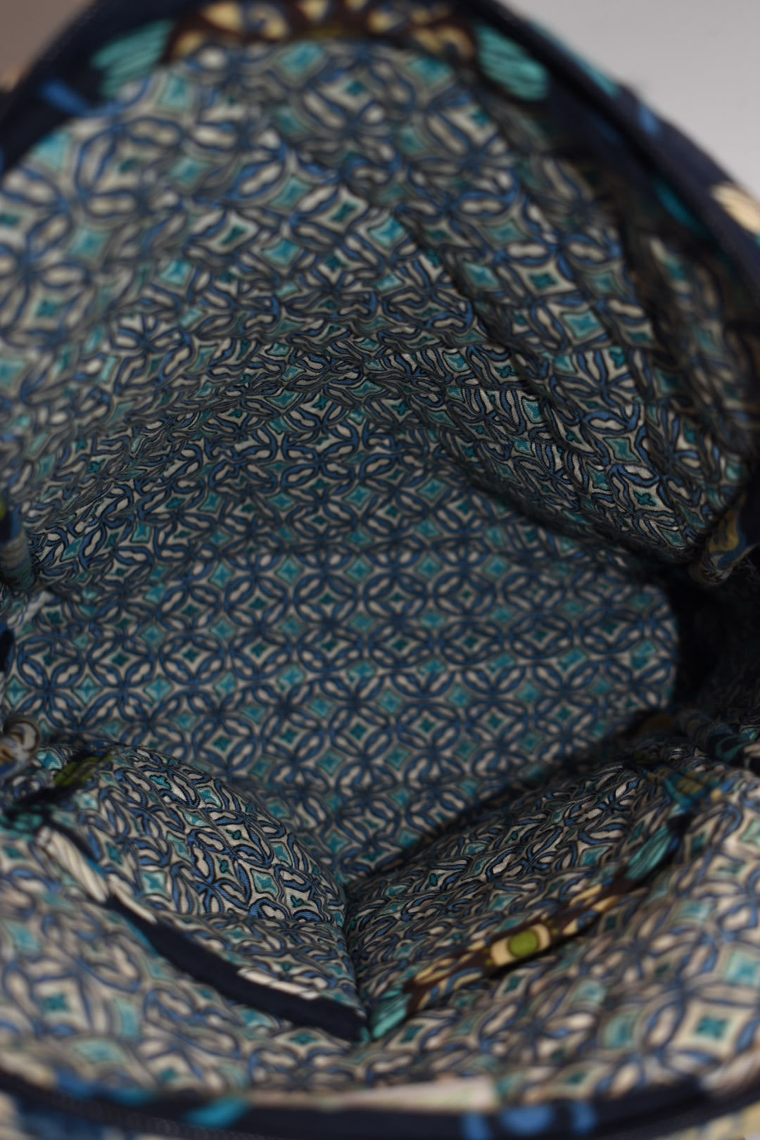 Vera Bradley Small Quilted Cotton Backpack in "Mod Floral- Blue" Pattern