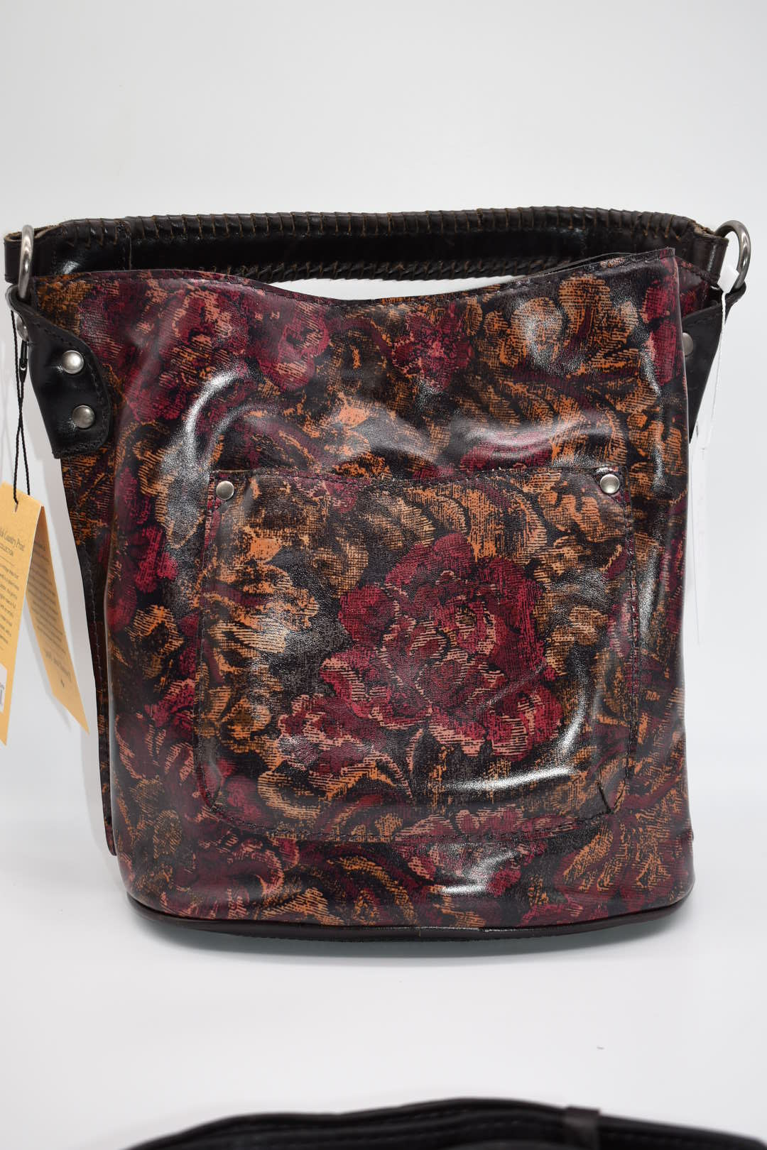 Patricia Nash Otavia Bucket Crossbody Bag in Vintage Floral Brocade