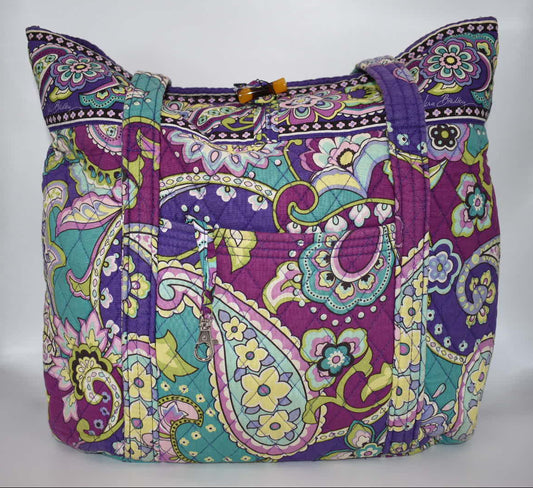 Vera Bradley Large Vera Tote Bag in "Heather" Pattern