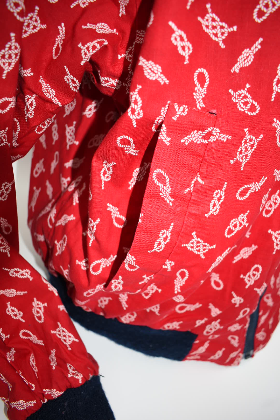 Vintage Vera Bradley Medium Reversible Zip Sports Jacket in "Regatta - 1994" Pattern